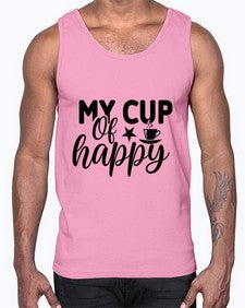 my cup of happy 1420#- tea- Cotton Tank