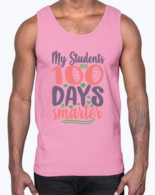 my student are one hundred days 542#- one hundred days- Cotton Tank