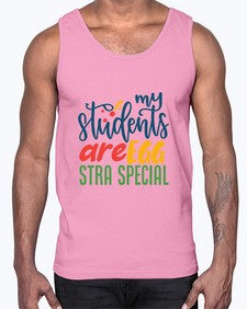 my students are egg strA special Style 295#- teacher- Cotton Tank