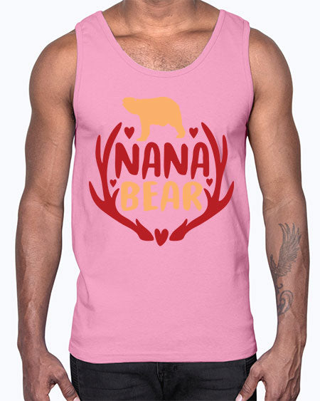 nana bear 195#- bears - animals- Cotton Tank