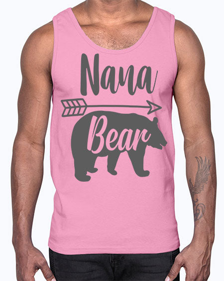 nana bear 199#- bears - animals- Cotton Tank
