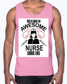 nurse tshirt 1218#- nurse- Cotton Tank
