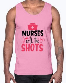 nurses call the shots Style 1235#- nurse- Cotton Tank