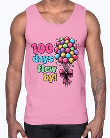 one hundred Day of School 563#- one hundred days- Cotton Tank