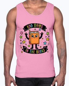 one hundred Days in the Books 567#- one hundred days- Cotton Tank
