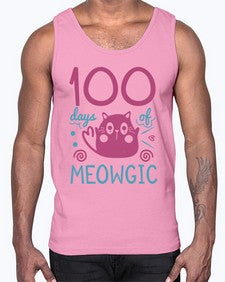 one hundred days of meowgic 570#- one hundred days- Cotton Tank