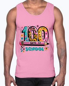 one hundred days of school lighting 573#- one hundred days- Cotton Tank