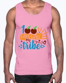 one hundred days with my tribe 588#- one hundred days- Cotton Tank