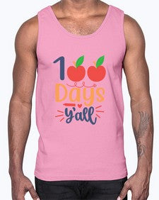 one hundred days yall 589#- one hundred days- Cotton Tank