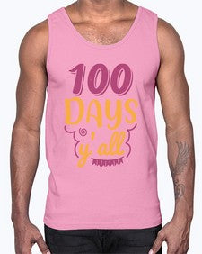 one hundred days yall 591#- one hundred days- Cotton Tank