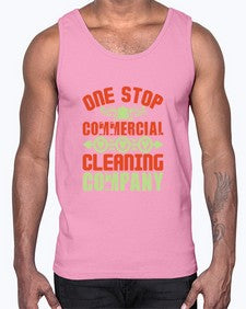 one stop commercial cleaning company Style 333#- cleaner- Cotton Tank