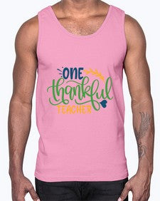 one thankful teacher Style 334#- teacher- Cotton Tank