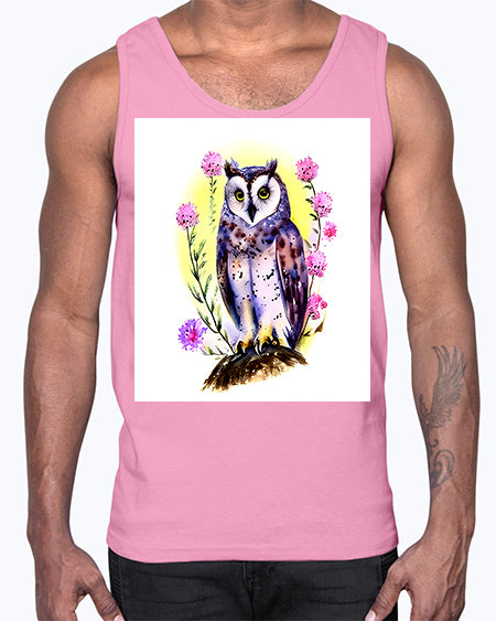 owl 18#- owl- Cotton Tank