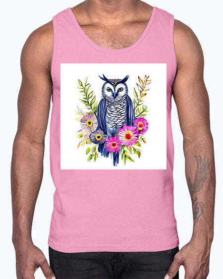 owl 20#- owl- Cotton Tank