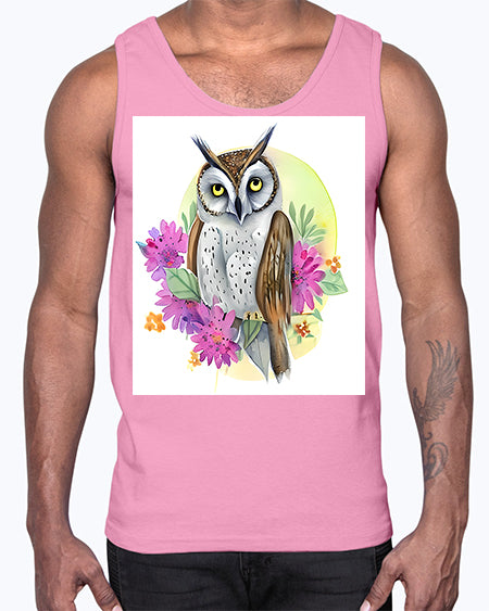 owl 24#- owl- Cotton Tank