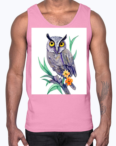 owl 28#- owl- Cotton Tank