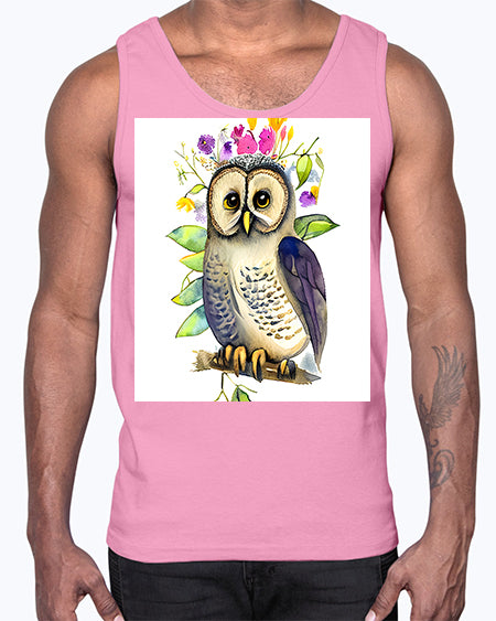 owl 30#- owl- Cotton Tank