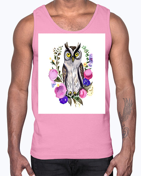 owl 5#- owl- Cotton Tank