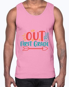 peace out first grade 623#- first grade- Cotton Tank