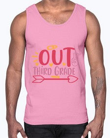 peace out third grade 647#- third grade- Cotton Tank