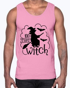 percent that witch 55#- witch- Cotton Tank