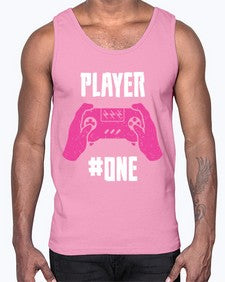 player one 147#- video games- Cotton Tank