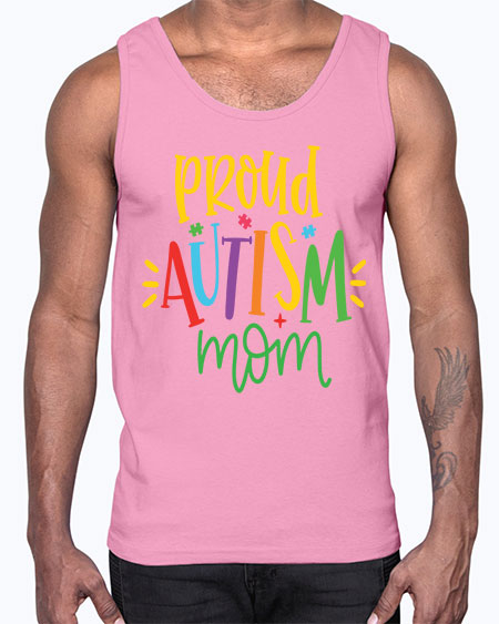 proud autism mom Style 35#- autism- Cotton Tank