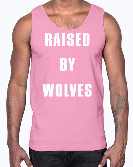 raised by wolves- wolf- Cotton Tank