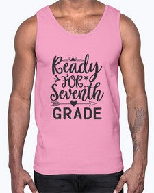 ready for seventh grade 707#- seventh grade- Cotton Tank