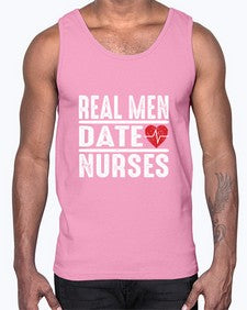 real men date nurses 1348#- nurse- Cotton Tank