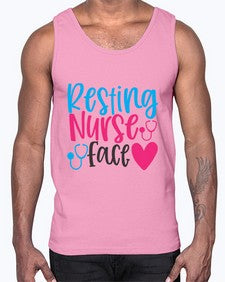 resting nurse face Style 1354#- nurse- Cotton Tank