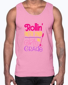rollin into second grade 783#- second grade- Cotton Tank