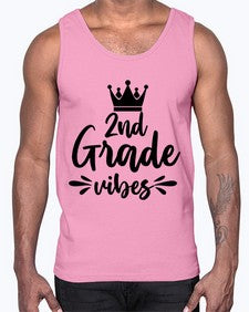 second Grade vibes 838#- second grade- Cotton Tank
