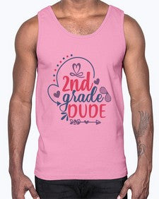 second grade dude 814#- second grade- Cotton Tank