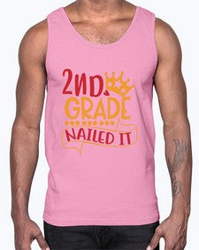 second grade nailed it 828#- second grade- Cotton Tank
