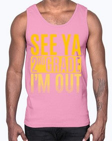 see ya second grade im out 843#- second grade- Cotton Tank