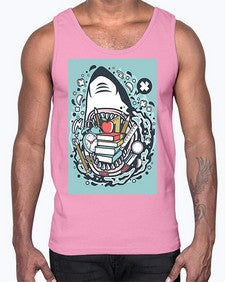 shark school 871#- general school- Cotton Tank