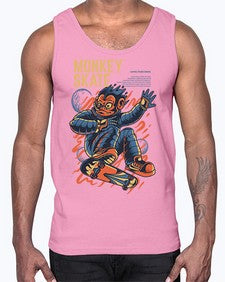 skate monkey ytbpr 1045#- art pop art- Cotton Tank