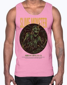 slime monster 1075#- art pop art- Cotton Tank