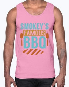 smokeys famous bbq 403#- bbq- Cotton Tank