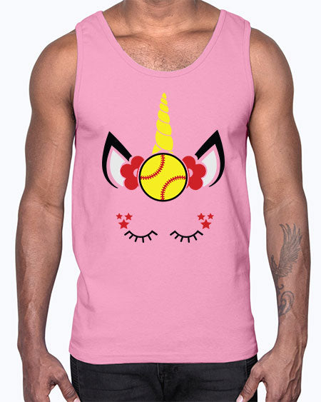 softball unicorn 400#- softball- Cotton Tank