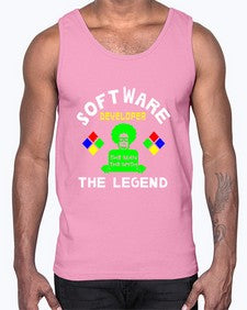 software developer the legend 16#- computer- Cotton Tank