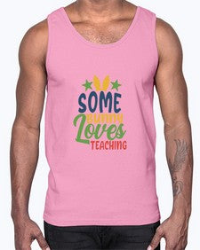 some bunny loves teaching Style 359#- teacher- Cotton Tank