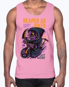 source reaper as biker 1102#- art pop art- Cotton Tank