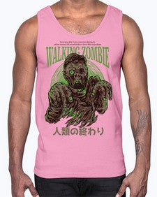 source walking zombie 1103#- art pop art- Cotton Tank