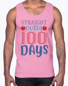 straight outta one hundred days 907#- one hundred days- Cotton Tank
