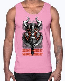 strongknighttshirtdesign 1137#- art pop art- Cotton Tank