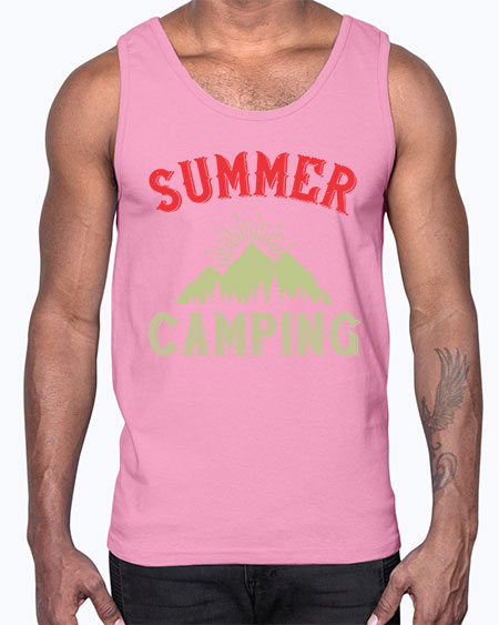 summer camping  82#- summer- Cotton Tank
