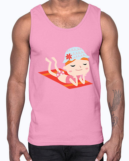 summer characters 59#- summer- Cotton Tank