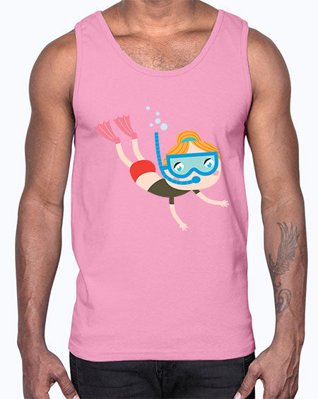 summer characters 61#- summer- Cotton Tank